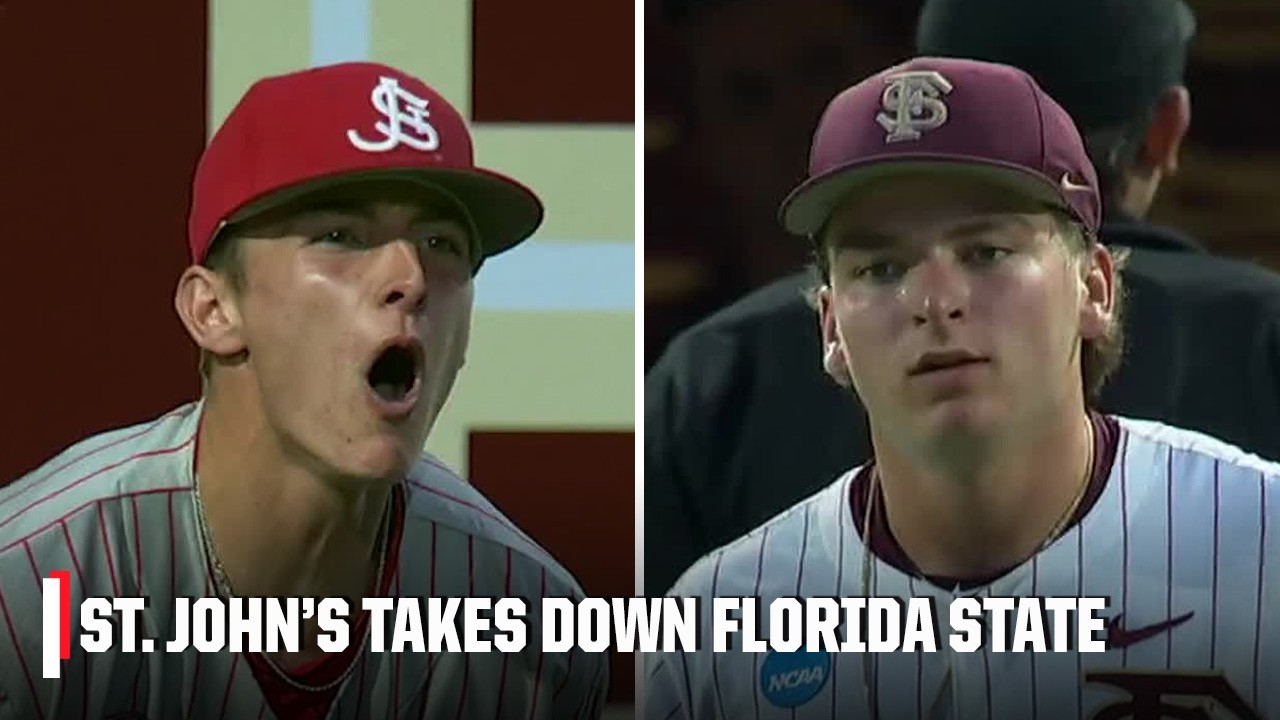 St. John’s takes down Florida State in the NCAA Tournament 😤 | ESPN College