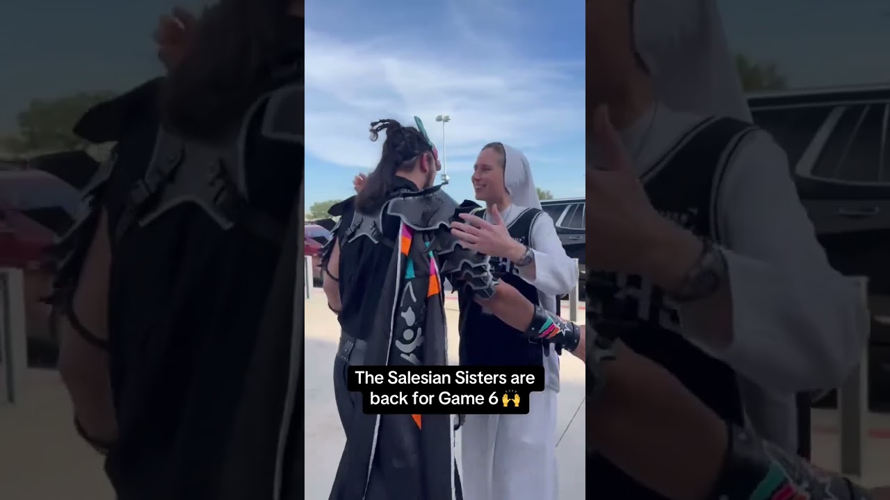 The fans are hyped to see the Spurs nuns in the building 👏 (via spursTT)