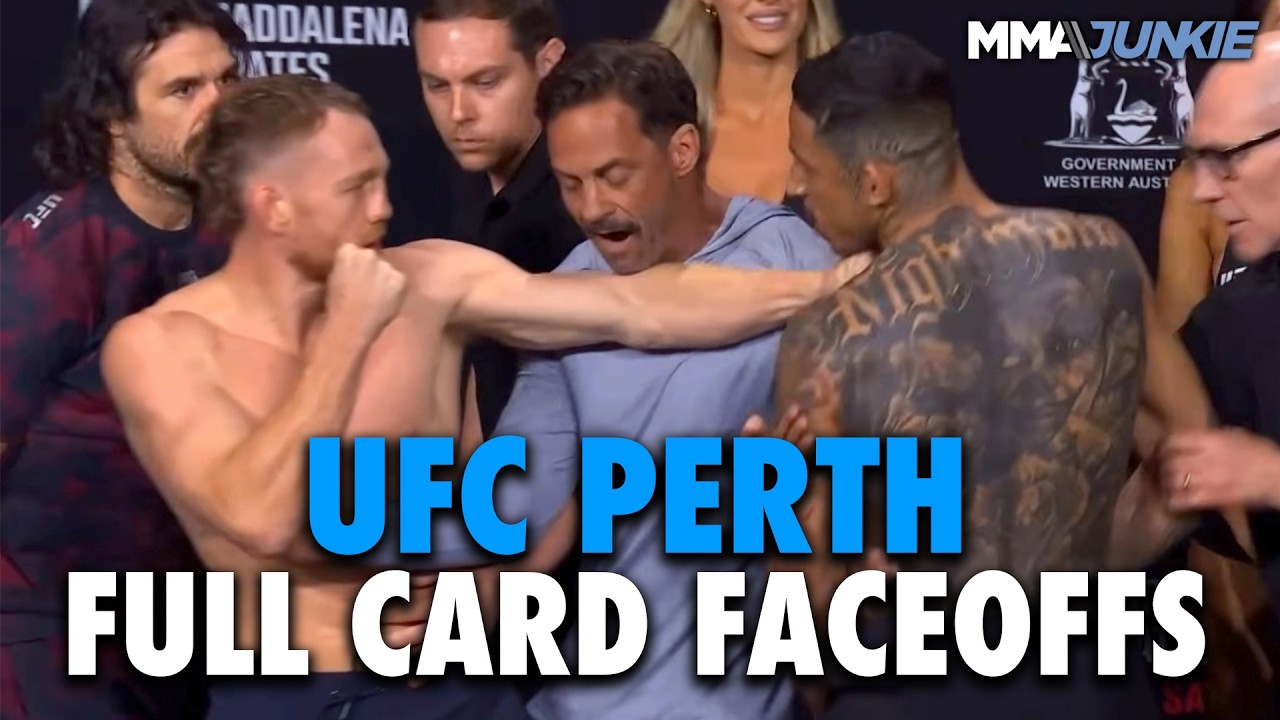 UFC Perth full card final faceoffs: Carlos Prates backs up Jack Della Maddalena