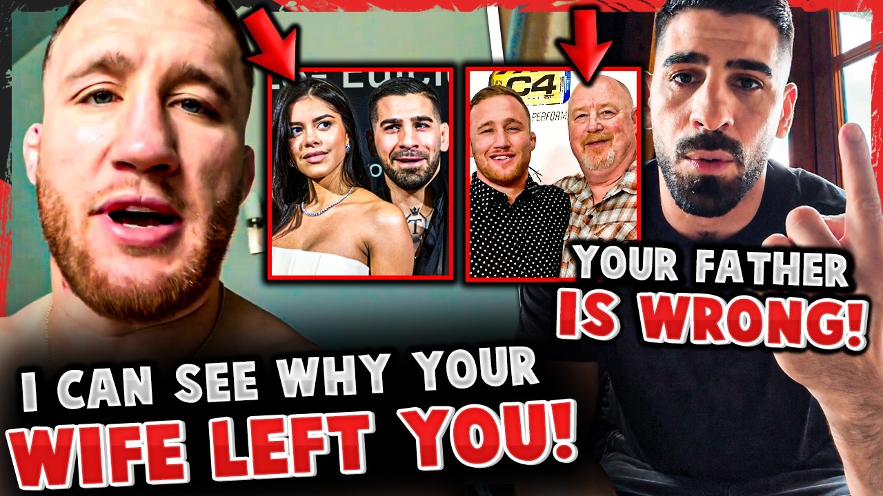 OH S***! Justin Gaethje SNAPS on Ilia Topuria & BRINGS UP EX-WIFE! Ilia FIRES